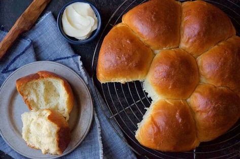 Japanese Milk Bread Rolls | King Arthur Baking Savory Buns, Tangzhong Bread, Milk Bread Rolls, Half Recipe, Stuffed Buns, Quick Dinner Rolls, Hokkaido Milk Bread, Resepi Roti, Japanese Milk Bread