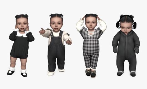 kemie 🐻 / #lookbook Sims4 Child Cc, Sims 4 Kawaii Cc Clothing, Ts4 Cc Kids, Sims 4 Kawaii Cc, Sims Baby, Sims 4 Expansions, Children Wear, Save File, Sims Four