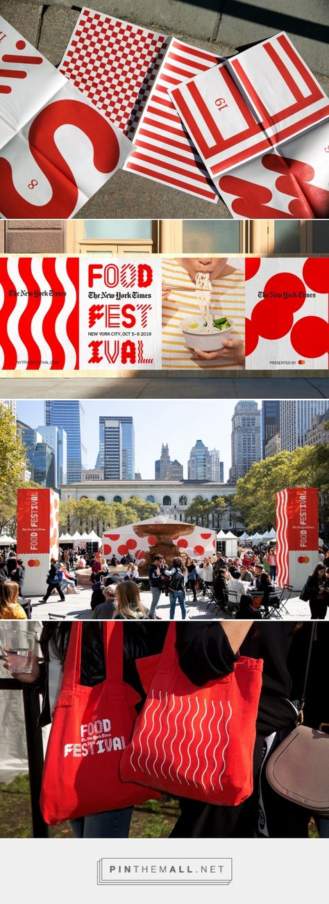 The New York Times Food Festival appeals to the city’s foodies, thanks to Base Design — The Brand Identity... - a grouped images picture - Pin Them All Street Food Branding Design, Food Court Branding, Festival Branding Design Visual Identity, Food Event Design, Design Festival Branding, Event Brand Identity, City Identity Design, Event Branding Design Visual Identity, Festival Identity Design