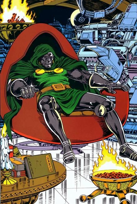 Dr Doom, Doctor Doom, Comic Book, Marvel, Green, Red