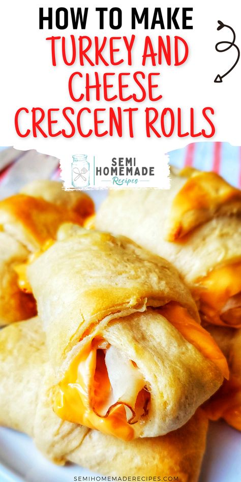 Crescent Sandwiches, Roll Sandwiches, Little Sandwiches, Pillsbury Crescent Recipes, Easy Crescent Roll Recipes, Turkey Rolls, Recipes Using Crescent Rolls, Turkey Lunch, Easy Crescent Rolls