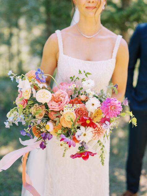 Bright Bridal Bouquet Summer, Wildflower Summer Bouquet, Bridesmaid Bright Flowers, Bright Bridesmaid Bouquet, Bright Wedding Florals, Summer Wildflower Bouquet, Vibrant Wedding Flowers, Bright Bridal Bouquet, Bright Summer Wedding