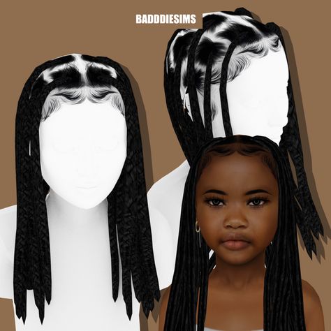 NEMA HAIR CHILD VERSION | Patreon Sim4 Cc, Sims Finds, Sims 4 Hair Male, Sims Baby, Sims 4 Tsr, Sims 4 Black Hair, Sims 4 Cas Mods, Cc Hair, The Sims 4 Skin