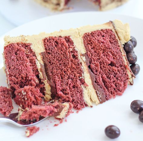 Raspberry Pink Velvet Cake, Raspberry Velvet Cake, Black Raspberry Cake Recipes, Black Raspberry Cake, Cake Cone, Pink Velvet Cake, Black Velvet Cakes, Pink Velvet Cakes, Raspberry Cake Recipes