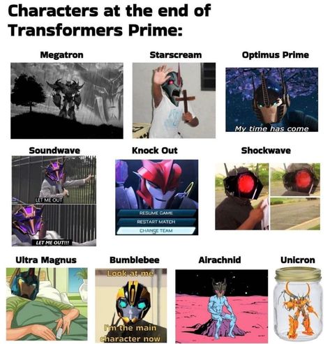 Tfp Starscream Memes, Transformers Prime Bumblebee Art, Transformers Prime Comics, Transformers Robots In Disguise Fanart, Transformers Memes Hilarious, Transformers Prime Decepticons, Transformers Memes Funny, Optimus Prime Transformers Prime, Tfp Memes