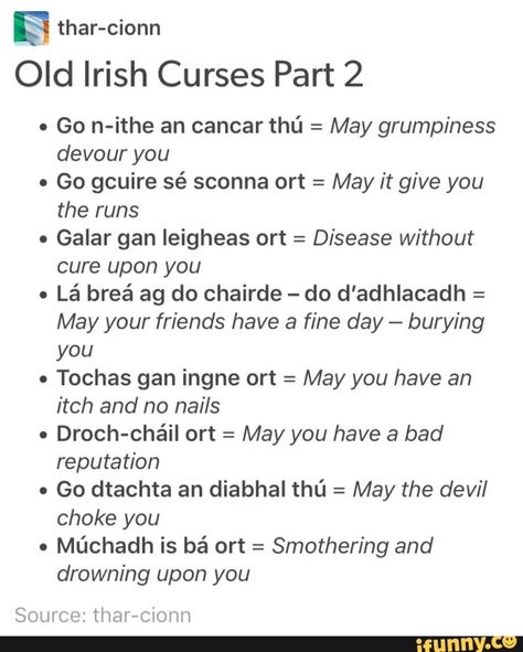 Irish Curse, Irish Gaelic Language, Irish Phrases, Gaelic Names, Gaelic Words, Irish Words, Irish Language, Irish Gaelic, Irish Quotes