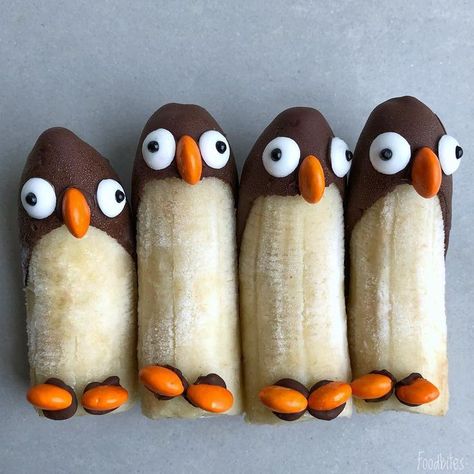 Decorações Com Comidas, Food Art For Kids, Food Artists, Cute Snacks, Easy Food Art, Christmas Snacks, Fun Kids Food, Food Crafts, Kids Snacks