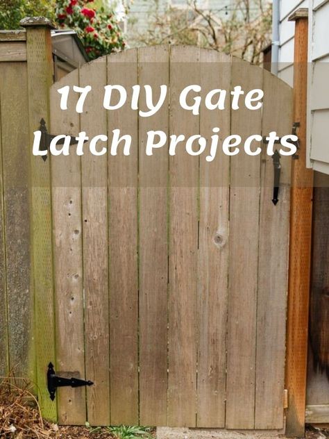 Bring more security to your place and keep your kids playing in the yard with a gate latch. There are different types of gate latch; chain gate latch, gate latch lock, childproof gate latch, and so on. It depends on what you want and what you're trying to achieve. You can customize any type you like to suit your preference. So, to make the building easy for you, I've brought 17 DIY gate latch projects that will #gate #Latch Wooden Door Latches Diy, Fence Gate Latch Ideas, Garden Gate Latch Ideas, Gate Closures Ideas, Fence Gate Lock Ideas, Wooden Gate Latch Ideas, Gate Latches Hardware, Gate Locks Outdoor Ideas, Gate Latches Ideas