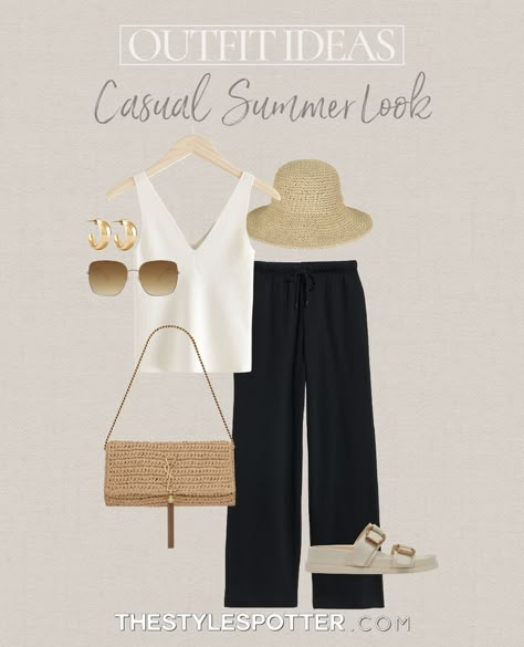 Night Out In France Outfit, Smart Casual Beach Outfit, Good Friday Outfit Casual, European Summer Outfits Night Out, South Italy Aesthetic Clothes, 90 Degree Outfit Summer, Market Shopping Outfit, Summer 2024 Outfit Inspiration, Summer Style Outfits 2024