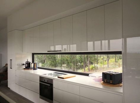 Kitchen Peep Through Window, Kitchen Window Ideas, Modern Kitchen Window, Window Design Ideas, Kitchen Window Design, Kitchen Windows, Kitchen Layout Plans, Modern Kitchen Interiors, Kitchen Interior Design Modern