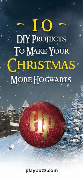 Calling all DIY wizards. Potterfy your Crafty Christmas in 10 easy steps. Harry Potter Weihnachten, Hp Christmas, New Year Crafts, Harry Potter Christmas Decorations, Harry Potter Christmas Tree, Hogwarts Christmas, Chirstmas Decor, Harry Potter Classroom, Festa Harry Potter