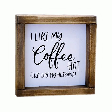 PRICES MAY VARY. 💎【FARMHOUSE INSPIRED】-Sign features pure white background and black text. Frames are stained a beautiful dark-walnut wood stain . Just add a little farmhouse charm to your home décor! ⭐【CUTE MINI SIGN】- This coffee sign measures 7x7 inch. So darn cute and looks perfect for your coffee bar. It is sure to bring a smile to your face every time you see this... 🌈【PERFECT GIFT 】-It makes a really cute gift for those who love farmhouse decor. 🍋【MATCHES ANY THEME】-It will compliment Coffee Signs For Kitchen, Blanket Ladder Decor, Signs For Kitchen, Funny Coffee Signs, Farmhouse Coffee Bar, Welcome Home Signs, Coffee Bar Decor, Coffee Sign, Funny Decor