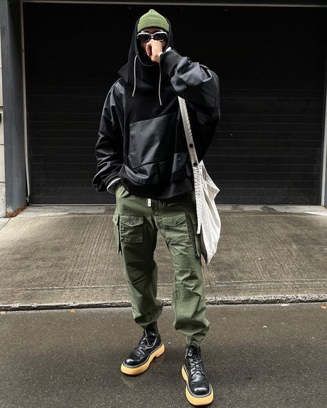 Greg Ntore on Instagram: “If I gifted you one item, which one you taking? 😅 boots all the way.” Techwear Men Outfit, Techwear Men, Rick Owens Menswear, Mens Trendy Outfits, Simple Fits, Mens Fashion Inspiration, Men Fashion Casual Outfits, Pants Design, Urban Outfits