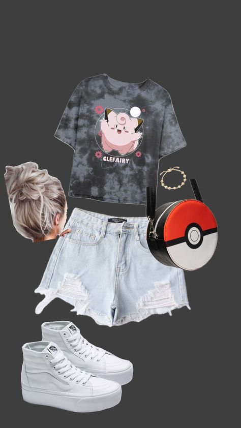 #ootd #pokemon #vansoffthewall Pokemon Outfits, Pokemon Clothes, Vans Off The Wall, Teenager Outfits, Pokemon, Ootd, Pins, Pokémon