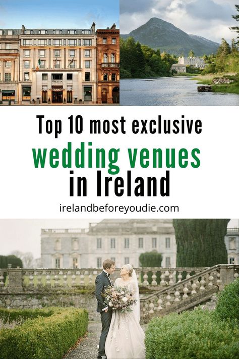 Looking somewhere to celebrate your big day? We’ve picked the best wedding venues in Ireland that will make your wedding that extra special. #Irishwedding #weddinginIreland #Irishweddingvenues Places To Stay In Ireland, Ireland Wedding Dress, Irish Wedding Venues, Boutique Hotel Wedding, Downton Abbey Wedding, Destination Wedding Budget, Wedding Ireland, Ireland Wedding Venues, Best Of Ireland