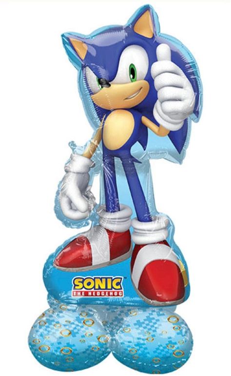 PRICES MAY VARY. Sonic The Hedgehog 53'' Airloonz Air-Fill Balloon Includes 1 - Free Helium Chart Air-fill Only Two shapes create one design. Balloon has 2 inflation points. Some Assembly required. Brand New Does Not Come Inflated Sonic The Hedgehog 53'' Airloonz Air-Fill Balloon Includes 1 - Free Filling Chart Air-fill Only Two shapes create one design. Balloon has 2 inflation points. Some Assembly required. Brand New Does Not Come Inflated Sonic Cake, Sonic The Hedgehog 2, Hedge Hog, Sonic Birthday Parties, Balloon Toys, Hedgehog Birthday, Sonic Party, 5 Birthday, Sonic Birthday