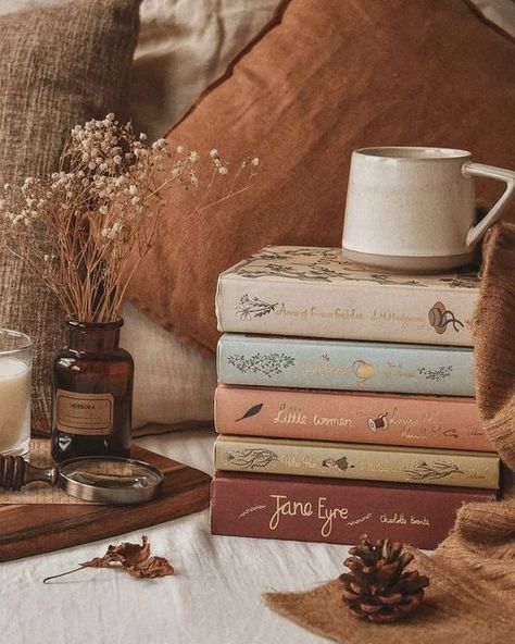 Autumn And Books Aesthetic, Reading In Autumn, Aesthetic Pictures Of Books, Autumn Reading Aesthetic, Brown Book Aesthetic, Autumn Books Aesthetic, Books Aesthetic Pics, Beyond The Wand, Classic Books Aesthetic