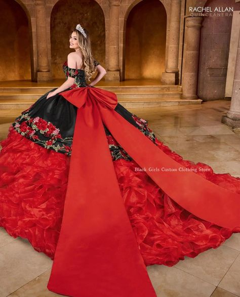 Mexican Princess Quinceanera Dresses Red Strapless Poncho 3D Floral Embroidered Boned Bodice Lace Ruffles Bow Tie فساتين سهره - AliExpress 320 Dama Dresses Quinceanera, 1500 Dresses, Quinceanera Dresses Mexican, Quince Dresses Charro, Vestido Charro, Quinceanera Dresses Red, Mexican Quinceanera Dresses, Charro Quinceanera Dresses, Red Quinceanera Dresses