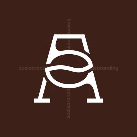 A Coffee Logo Coffee Logos Ideas, Logo Coffee Shop, Coffee Banner, Coffee Logos, Coffee Logo Design, Cafe Logos, Free Fonts For Commercial Use, Logo Design Coffee, Fonts For Commercial Use