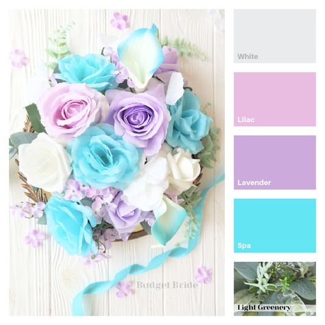 Purple and turquoise wedding ideas