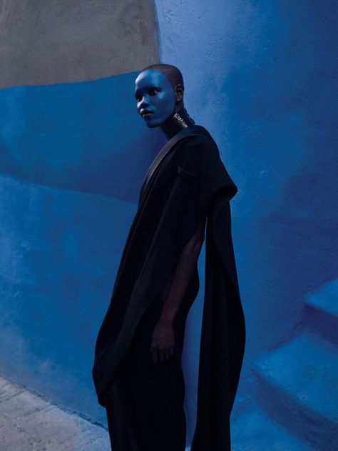 Grace Bol, Viviane Sassen, Yves Klein Blue, Style Bleu, Wsj Magazine, Jean Paul Gaultier, Visual Artist, Editorial Photography, Marrakech