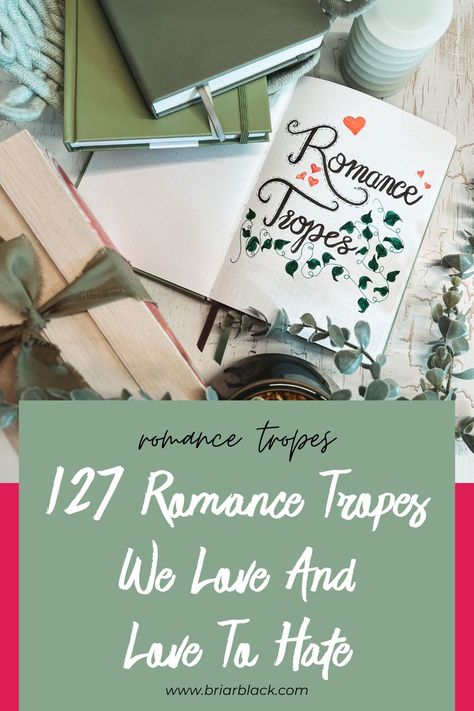 Romance tropes (and tropes in general) permeate various aspects of literature and entertainment, from the works of Shakespeare and Austen to everyday language and beloved TV shows. These tropes represent familiar situations within narratives that provide a framework for storytelling. 📖🖋 Check out my blog for a full list and explanation of each. #Romance #RomanceTropes #RomanceBooks #RomanceNovels #Tropes #Writer #Writing #Author #BriarBlack Love Tropes List, Romance Tropes List, Book Tropes List, Tropes List, Enemies To Lovers Trope, Romance Tropes, Fairytale Retelling, Tragic Love, Fake Relationship