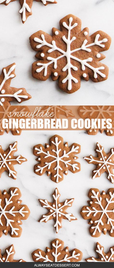 Simple Icing Recipe, Soft And Chewy Gingerbread Cookies, Icing For Gingerbread Cookies, Simple Icing, Snowflake Gingerbread, Gingerbread Icing, Healthy Sugar Cookies, Sugar Cookie Icing Recipe, Best Gingerbread Cookies