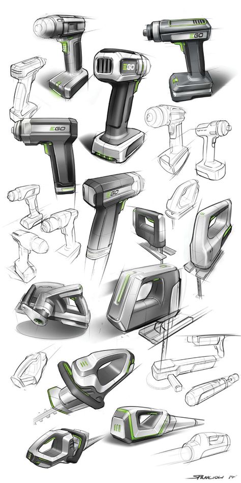 Power tool sketches on Behance #id #industrial #design #product #sketch Product Sketch, Industrial Bedroom, Industrial Design Sketch, Design Industrial, Power Tool, Design Living, Design Product, Design Sketch, Power Tools