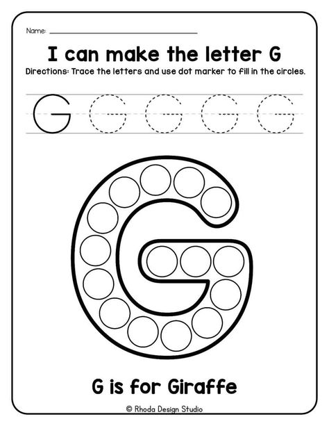 Letter G Coloring Pages Letter G Activities, Addition Flashcards, Dot Marker Activities, Letter Worksheets For Preschool, Positive Affirmations For Kids, Dot Worksheets, Preschool Coloring Pages, Do A Dot, Letter Worksheets