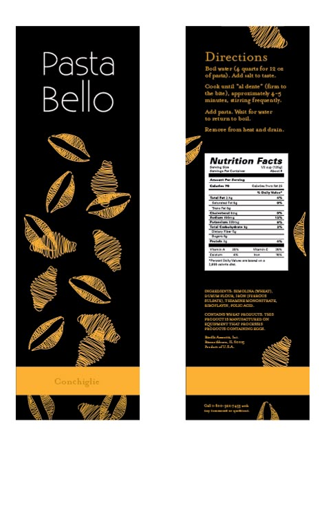 Pasta Bello on Behance Popsicles Packaging, Pasta Packaging Design, Food Packaging Design Ideas, Pasta Design, Folding Packaging, Cafe Accessories, Pasta Packaging, Pretty Lipstick, Lipstick Box