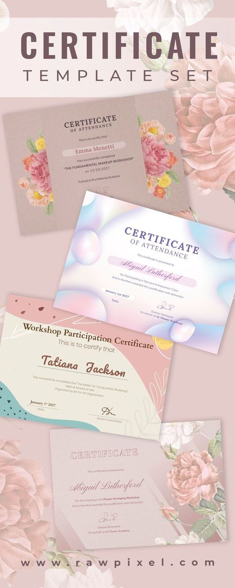 Download editable celebrate outstanding achievement with professional and academic awards, or printable cute diplomas for kids - editable in PSD & vector formats Awards Certificates Design, Academic Awards, Makeup Workshop, Editable Certificates, Printable Cute, Artist Workshop, Narnia Books, Workshop Organization, Makeup Academy