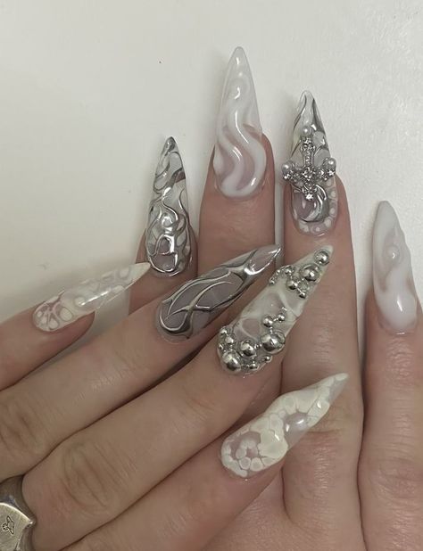 Transparent Nails, Grunge Nails, Pretty Gel Nails, Soft Nails, Nagel Inspo, Cat Kuku, Prom Nails, Dream Nails, Fire Nails