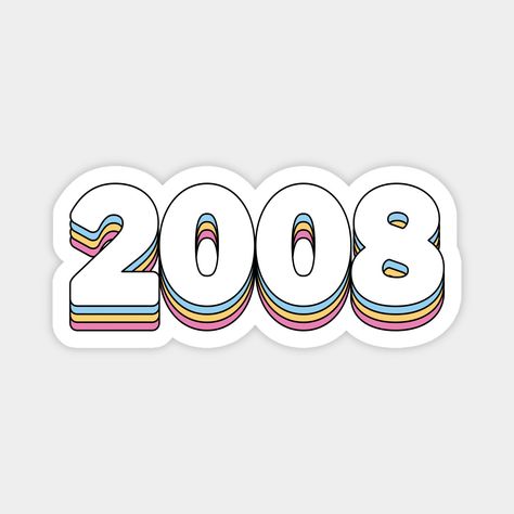 2008 Aesthetic, Happy New Year Stickers, Billy Y Mandy, Cute Laptop Stickers, Memory Books, Aesthetic Stickers, Sticker Art, Laptop Stickers, Cute Stickers