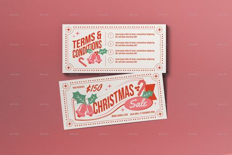 Ivory Mid Century Christmas Sale Voucher Gift Voucher Design Templates, Gift Voucher Design, Voucher Template, Voucher Design, Graphic Design Flyer, Mid Century Christmas, Gift Vouchers, Christmas Sale, Flyer Design