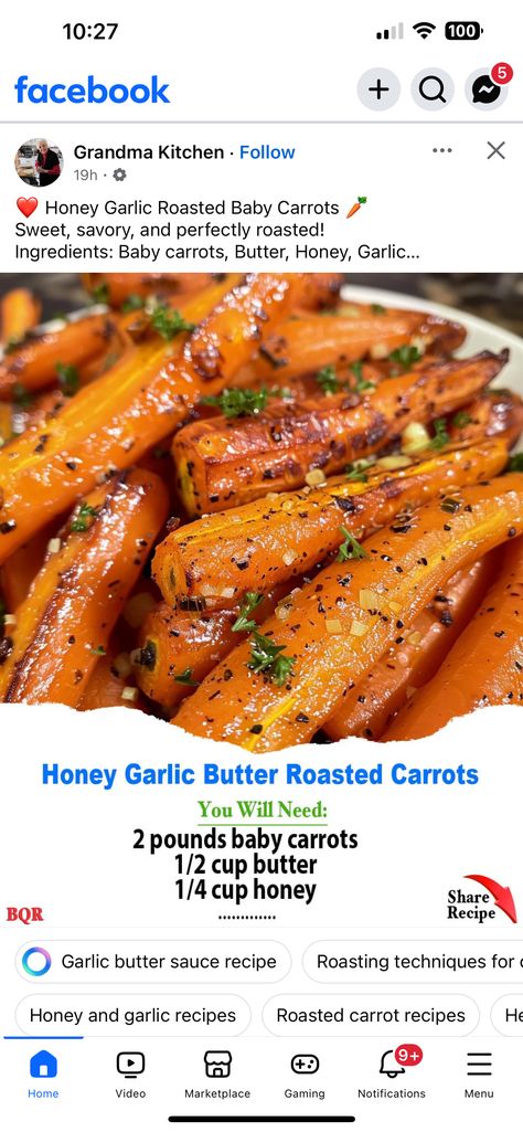 Pescatarian Thanksgiving, Recipes Pescatarian, Roasted Baby Carrots, Roasted Carrots Recipe, Inflammatory Recipes, Thanksgiving 2024, Grandmas Kitchen, Garlic Butter Sauce, Carrot Recipes