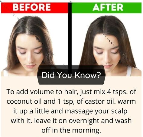 Add volume to hair Hair Volume Remedies, Add Volume To Hair, Hair Growth Per Month, Healthy Hair Remedies, Hair Growth Formula, Natural Hair Growth Tips, Hair Growth Secrets, Home Remedies For Hair, Hair Volume