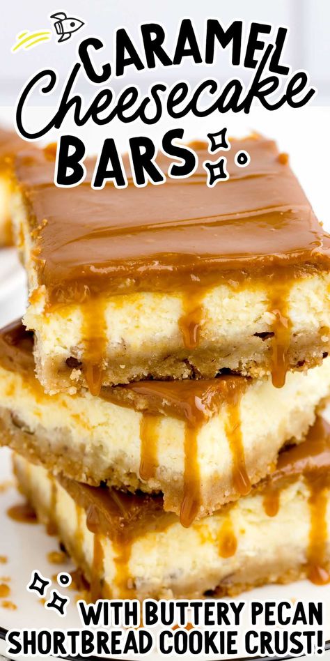 Salted Caramel Cheesecake Squares Pioneer Woman, Carmel Desserts Bars, Salted Caramel Cheesecake Brownies, Salted Caramel Cheesecake Bars, Cheesecake Bars Recipes, Cheesecake With Caramel Sauce, Fun Cheesecake, Caramel Deserts, Carmel Cheesecake