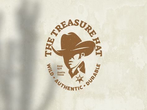 Cowboy Hat Logo, Cowboy Logo Design, Western Monogram, Rancher Hats, Henry Jones Jr, Cowboy Logo, Red Dirt Country, Skull House, Clothing Branding Design