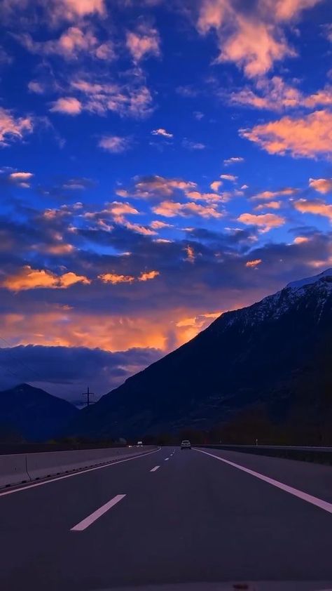 Blue Skyline, Mountains Photo, Sky Gif, Cartoon Love Photo, Blue Sky Clouds, Sky Nature, Drone Video, Cartoons Love, Photography Landscape