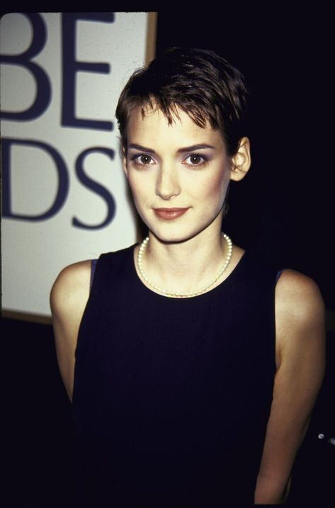 Winona Ryder Celebrity Pixie Cut, Winona Forever, Pixie Crop, Winona Ryder, Hairstyle Look, Short Pixie Haircuts, Short Pixie Cut, Short Pixie, Pixie Hairstyles