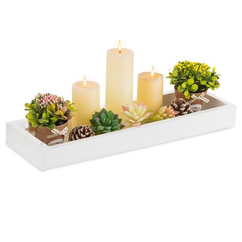 Candle tray decor