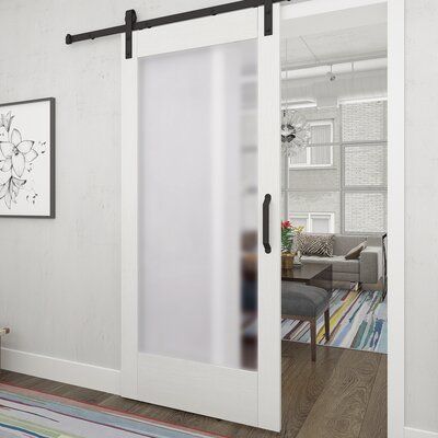 Frosted glass door bathroom