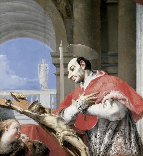 San Maria, St Charles Borromeo, Saint Charles Borromeo, Giovanni Battista Tiepolo, Google Art, Lives Of The Saints, Cincinnati Art, San Carlo, The Cross Of Christ