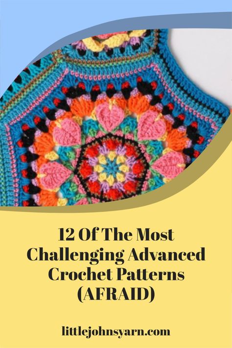 Each project on this list would make for an exciting way to level up your crochet skills. My advice is to ignore that little voice inside your head that is telling you that you can’t do great things (I’m not the only one who has that voice, right?). If the project both excites you and scares you, then you’re probably on the right track. So let’s give these advanced crochet patterns a try! #Freecrochetpatterns #crochetpatterns Challenging Crochet Patterns, Expert Crochet Patterns, Crochet Advanced Patterns, Advanced Crochet Patterns Free, Advanced Crochet Projects, Advanced Crochet Patterns, Crochet Advanced, Broomstick Lace Crochet, Advanced Crochet Stitches