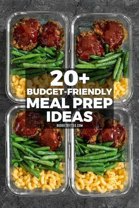 20+ Budget friendly meal prep ideas to keep your taste buds happy, your belly full, and your budget on track! #mealplan #mealplanning #mealprep #easyrecipe #easydinner #easylunchboxes Budget Friendly Meal Prep, Resep Makanan Beku, Budget Meal Prep, Cheap Meal Prep, Menu Sarapan Sehat, Meal Prep Plans, Pasti Sani, Dinner Meal Prep, Easy Healthy Meal Prep