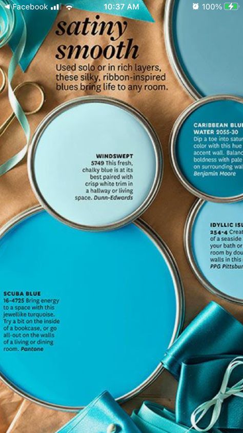 Blue Paint Colors Bedroom, Ocean Blue Walls, Bright Blue Walls, Lake House Paint Colors, Caribbean Lifestyle, Turquoise Paint Colors, Moody Room, Teal Bathroom Ideas, Beach Home Interiors