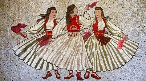 Much of Balkan folk belief centers around protection from the evil eye, with the majority of spells dedicated to banishing or warding.... Mirdita Albania, Albania Clothing, Orthodoxy Aesthetic, Albanian Costume, Albanian Art, Albanian Clothes, Cunning Folk, Albanian Clothing, Albania Travel