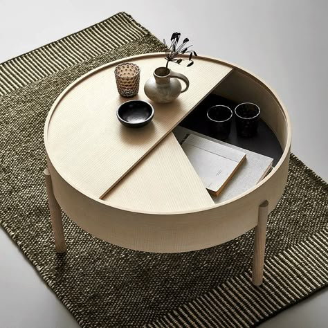 Bord Design, Centre Tables, Coffee Table With Hidden Storage, Loft Ideas, Interior Design Per La Casa, Desain Furnitur Modern, Unique Coffee Table, Coffee Table Tray, Table Cafe