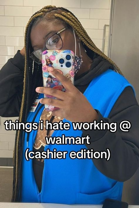 A Walmart worker has a list of complaints about customers who come through her store, and put together a slide show to showcase them. Retail Worker, Walmart Customers, Employee Satisfaction, Writing Programs, Crazy About You, Slide Show, Blink 182, Ask For Help, Gas Station