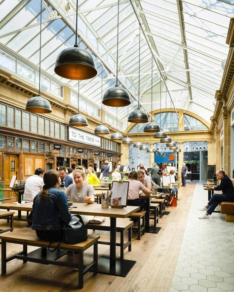 Market Architecture, Community Architecture, Warehouse Renovation, Food Court Design, Indoor Markets, Food Park, London Dreams, Camden Markets, Warehouse Design